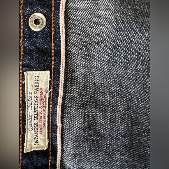 NWOT Levi’s womens 1955 Sawtooth Japanese Selvedge Denim Shirt Sz L - Picture 8 of 8